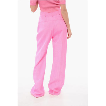 Jacquemus Silk Blend SAUGE Palazzo Pants