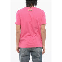 Acne Studios Cotton Crew-Neck T-shirt with Contrast Print