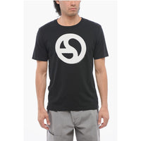 Acne Studios Cotton Crew-Neck T-shirt with Contrast Print