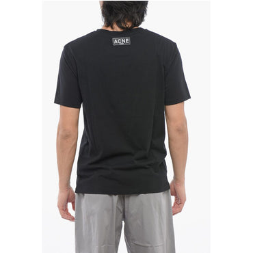 Acne Studios Cotton Crew-Neck T-shirt with Contrast Print