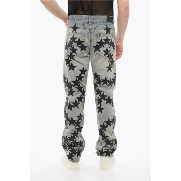 Amiri Vintage Wash CHEMIST Denims with Leather Patches 21cm