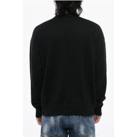 Dsquared² Alpaca-blended Pullover with Contrasting Logo