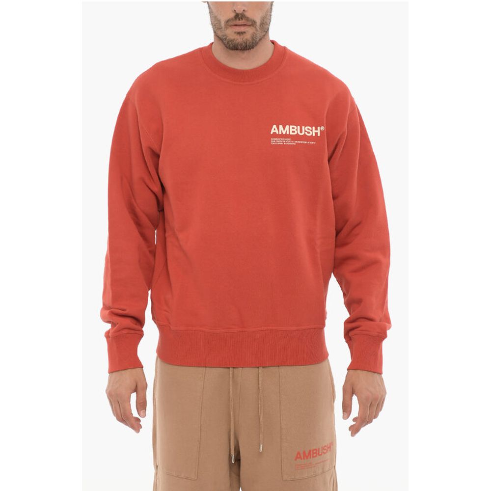 Ambush Fleeced Cotton WORKSHOP Crew-neck Sweatshirt