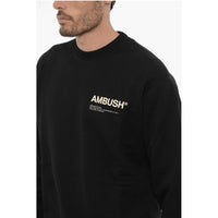 Ambush Brushed Cotton Crew-neck Sweatshirt with Printed Logo