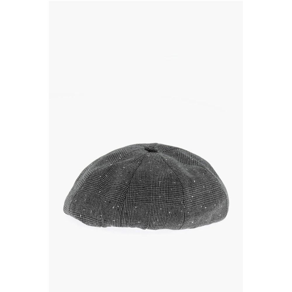 Dior Prince of Wales Motif Virgin Wool Basco Hat
