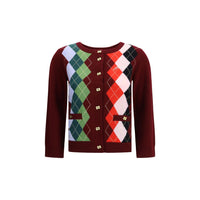 Ganni Check Cardigan