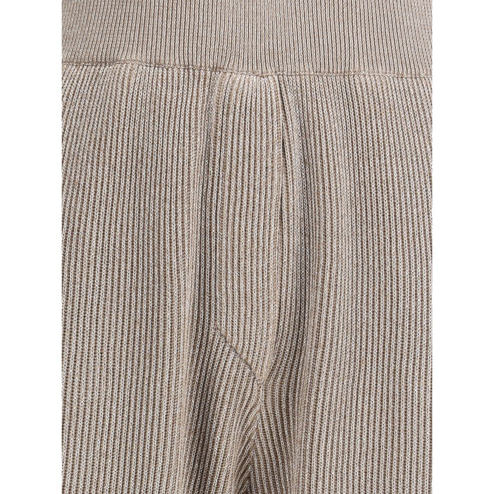 Brunello Cucinelli Ribbed lurex Pants