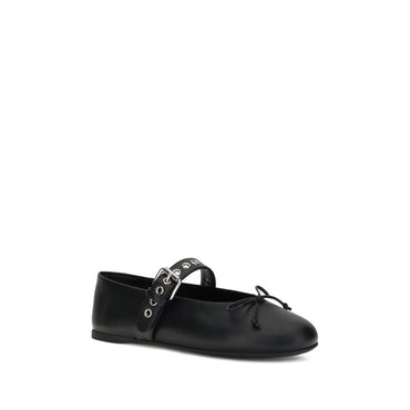 Miu Miu Leather Ballerinas