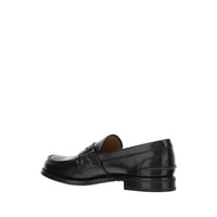 Church's Black Calf Leather Bos Taurus Slip-On Loafers