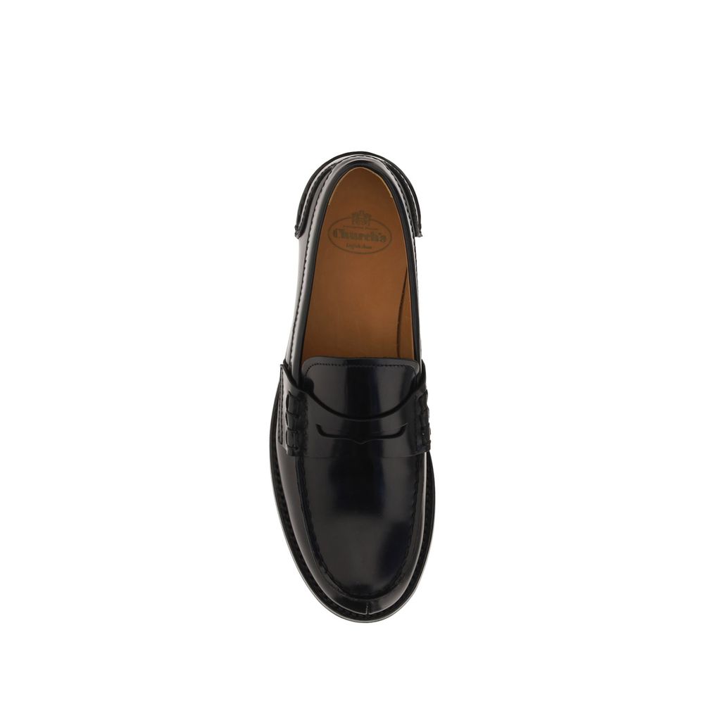 Church's Black Calf Leather Bos Taurus Slip-On Loafers