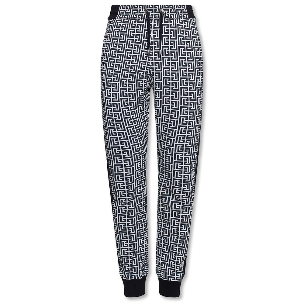 Balmain Black Cotton Jeans & Pant