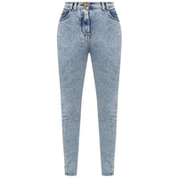 Balmain Blue Cotton Jeans & Pant