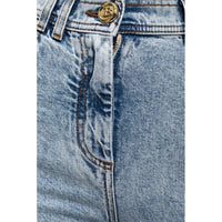 Balmain Blue Cotton Jeans & Pant