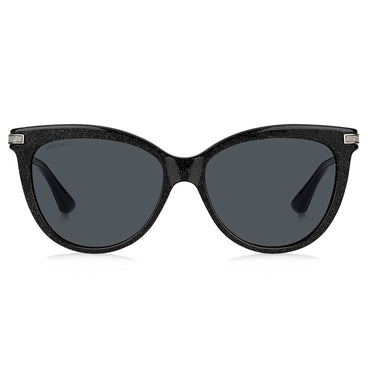 Jimmy Choo Black Haircalf Sunglasses