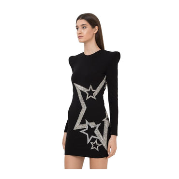 Balmain Black Viscose Dress