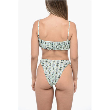 Agua by Agua Bendita Gathered Bikini Set with Bandeau Top
