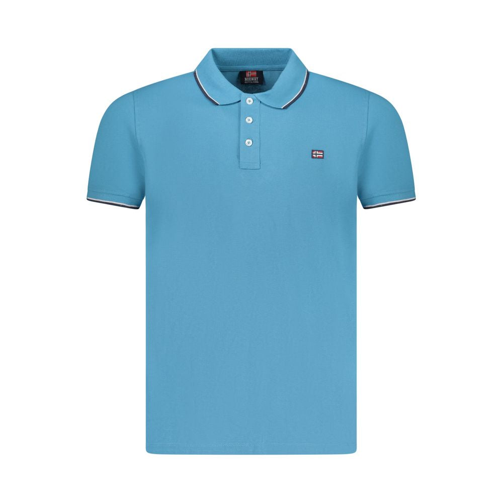 Norway 1963 Blue Cotton Polo Shirt