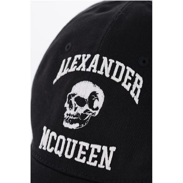 Alexander McQueen Cotton Cap with Embossed Logo