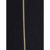 Balmain BUTTONED TORSADE KNIT LONG MIDI SKIRT