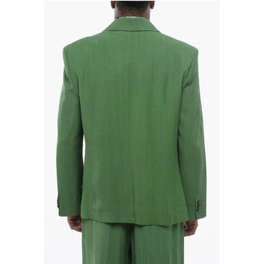 Jacquemus Half-lined LES SCULPTURE Linen Blend Blazer