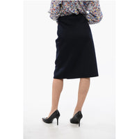 Prada Angora Blend Longuette with Leather Belt