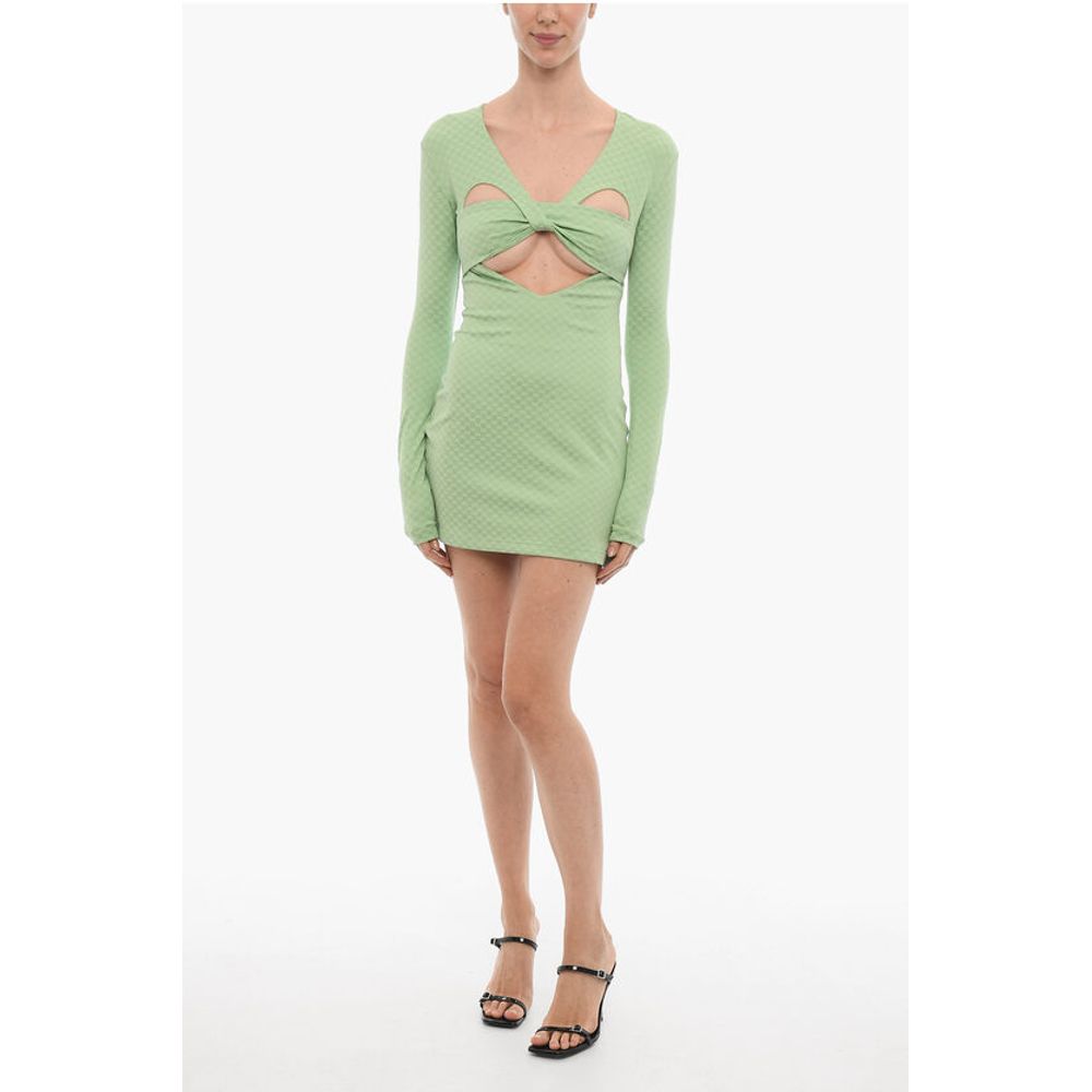 Ambush Long Sleeved Mini Dress with Cut-Out Details