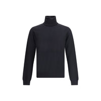 Jil Sander Black Fleece Wool Sweatshirt