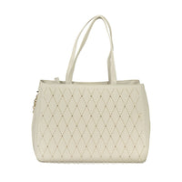 Valentino Bianco Polyurethane Women's Bag with Two Handles and Chain Strap