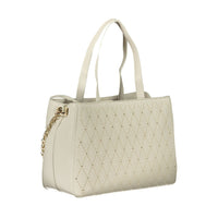 Valentino Bianco Polyurethane Women's Bag with Two Handles and Chain Strap