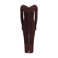 Self-Portrait Draped knit Dress