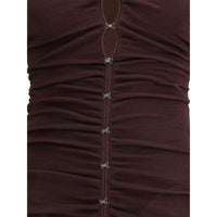 Self-Portrait Draped knit Dress