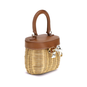 Self-Portrait Rattan Handbag