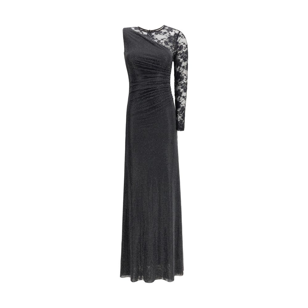 Self-Portrait Lace and rhinestone long Dress