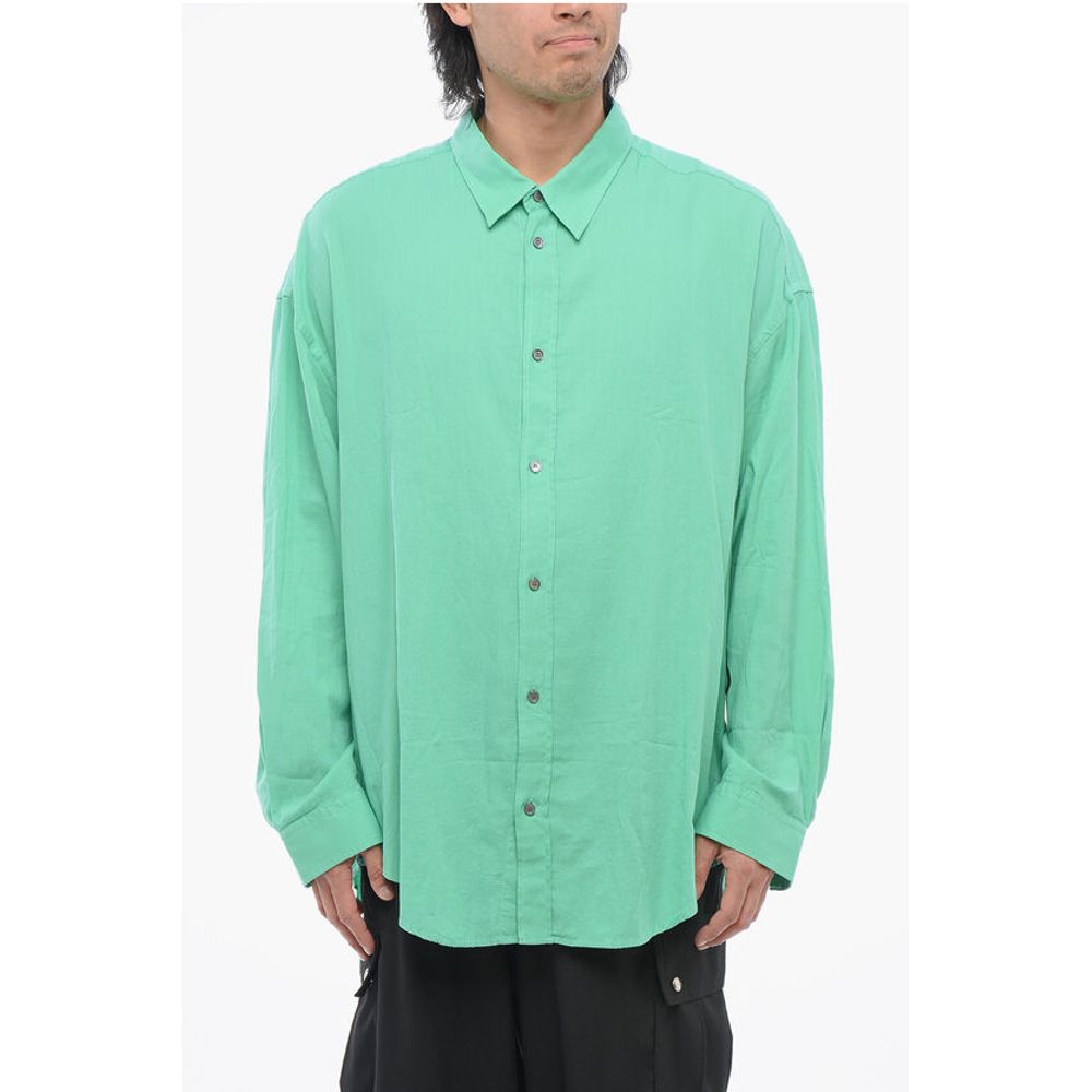 Acne Studios Solid Color Long Sleeves Polo Shirt