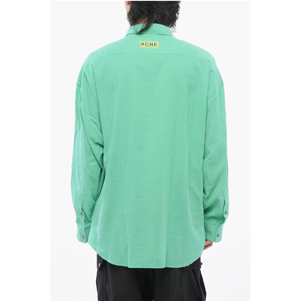 Acne Studios Solid Color Long Sleeves Polo Shirt