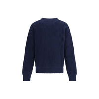 Jil Sander Blue Fleece Wool Sweatshirt