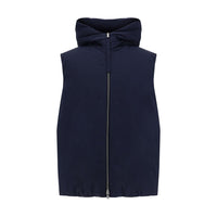 Jil Sander Blue Polyester Sleveless Jacket