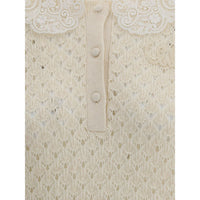 Chloé Sweater with lace collar