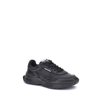 Dsquared² Black Calf Leather Bos Taurus Athletic Sneakers