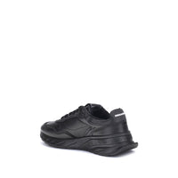 Dsquared² Black Calf Leather Bos Taurus Athletic Sneakers