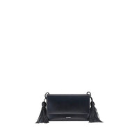 Jil Sander Black Calf Leather Bos Taurus Shoulder Bag