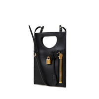 Tom Ford Black Leather Shoulder Bag