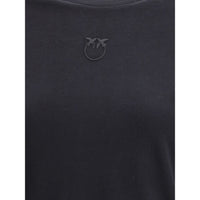 PINKO Black Cotton T-Shirt