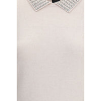 PINKO Rhinestone-decorated collar Sweater