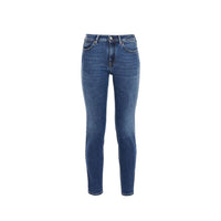 Acne Studios Blå Konst Climb Mid Blue Cotton Denim Jeans
