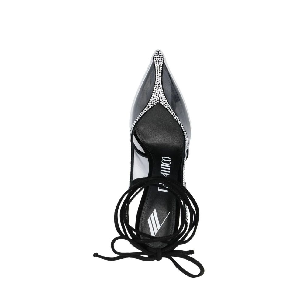 The Attico Venus Chrome Slingback Pumps
