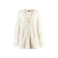 Balenciaga Wool Blend Jacquard Cardigan