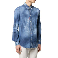 Dsquared² Distressed Effect Denim Shirt