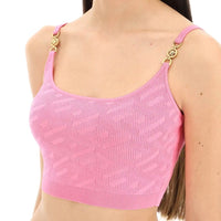 Versace La Greca Cropped Top