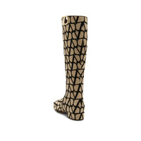 Valentino Garavani Canvas Logo Boots